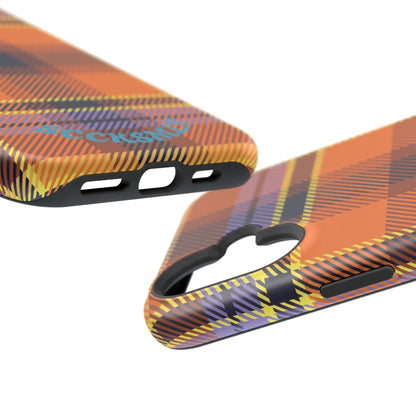 Orange Sickle Plaid  Phone Case for Apple