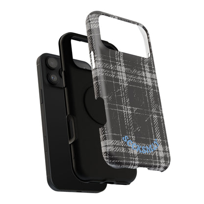Smoky Grungy Plaid Phone Case for Apple