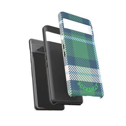 Earth and Sky Plaid Tough Phone Case for Google Pixel