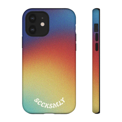 Faded Sunset Aura Tough Phone Case for Apple