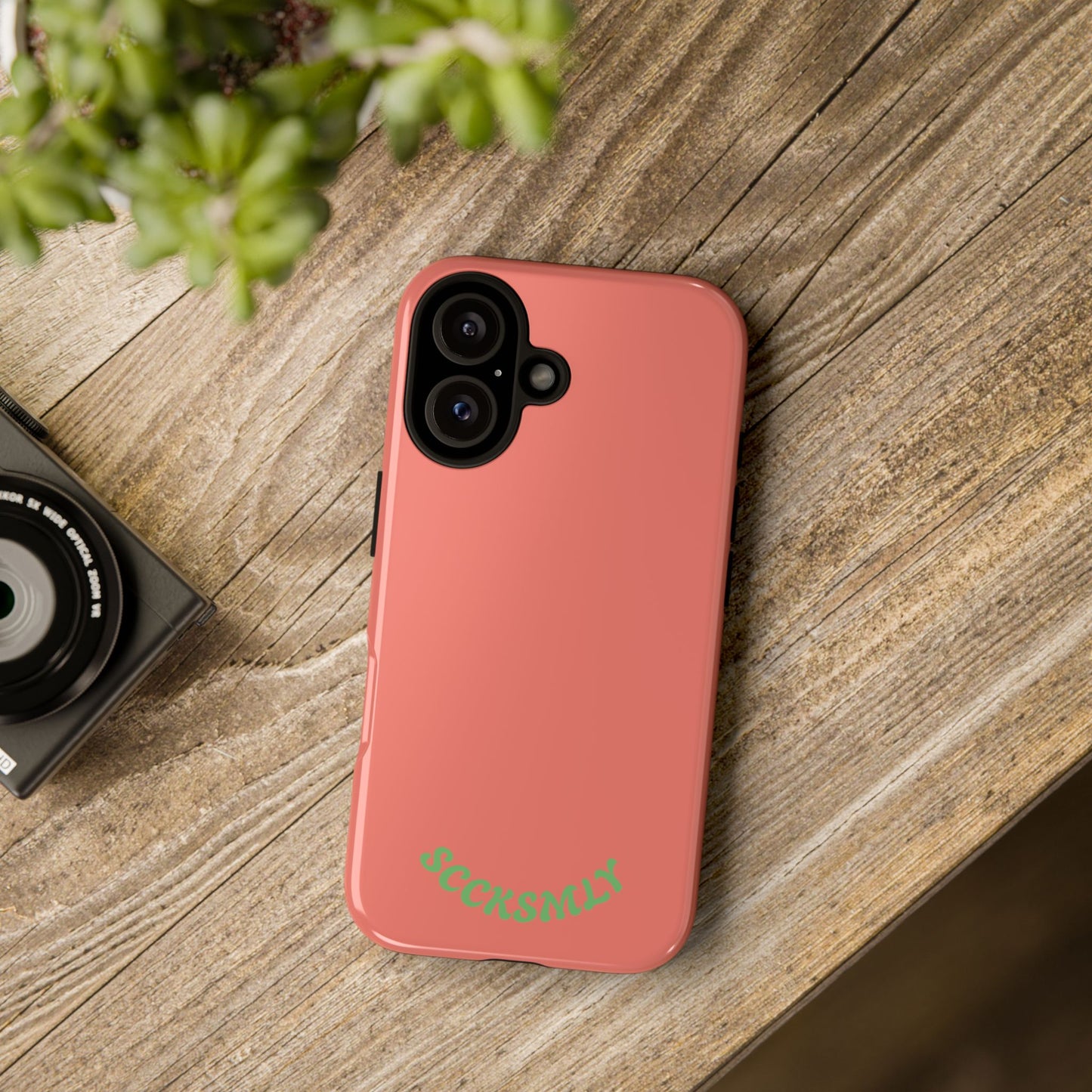 SOLID Guava Melon Wave Tough Phone Case for Apple