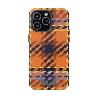 Orange Sickle Plaid  Phone Case for Apple