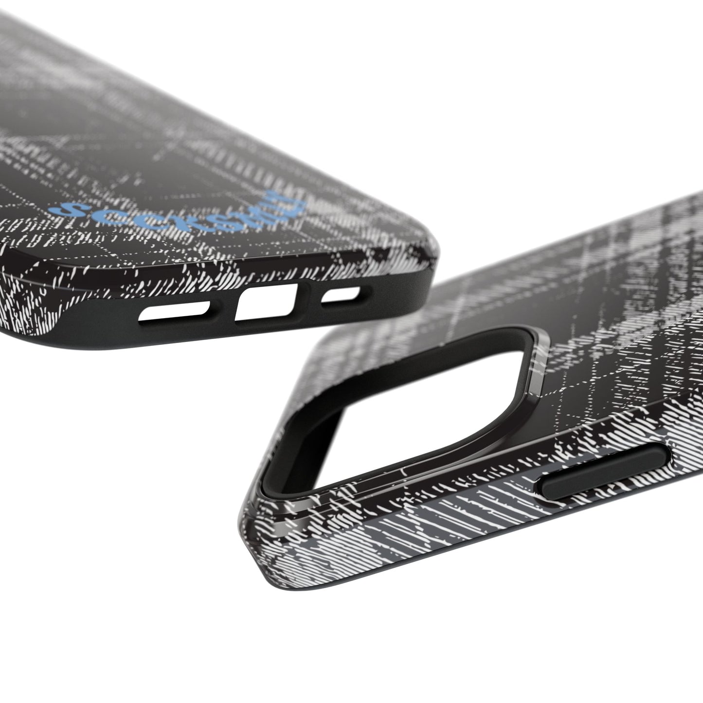 Smoky Grungy Plaid Phone Case for Apple
