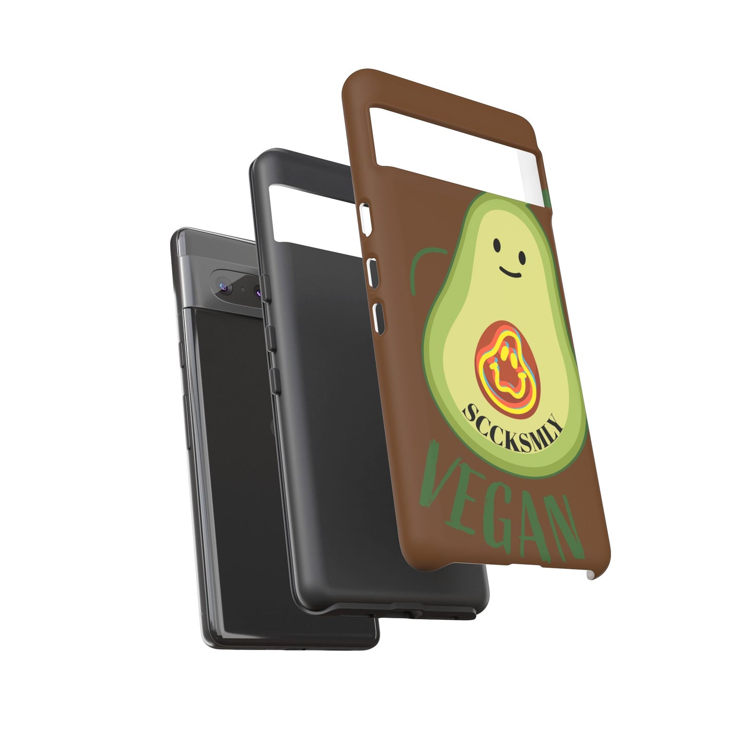 "Google Pixel" Playful Vegan Avocado Phone Case - Tough, Durable Protection with a Fun Design