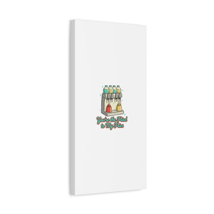 You’re the Fried to My Fries Canvas | Retro Diner Matchbook, Pantry Label Art