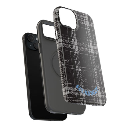 Smoky Grungy Plaid Phone Case for Apple