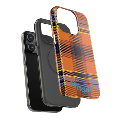 Orange Sickle Plaid  Phone Case for Apple