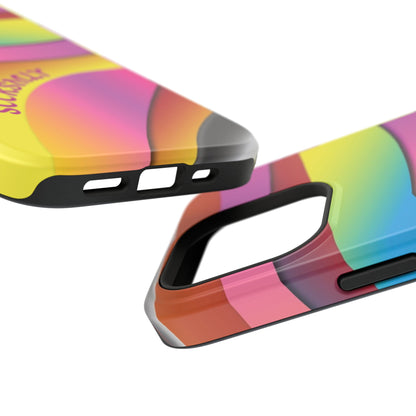 Modern Retro Rainbow Phone Case for Apple