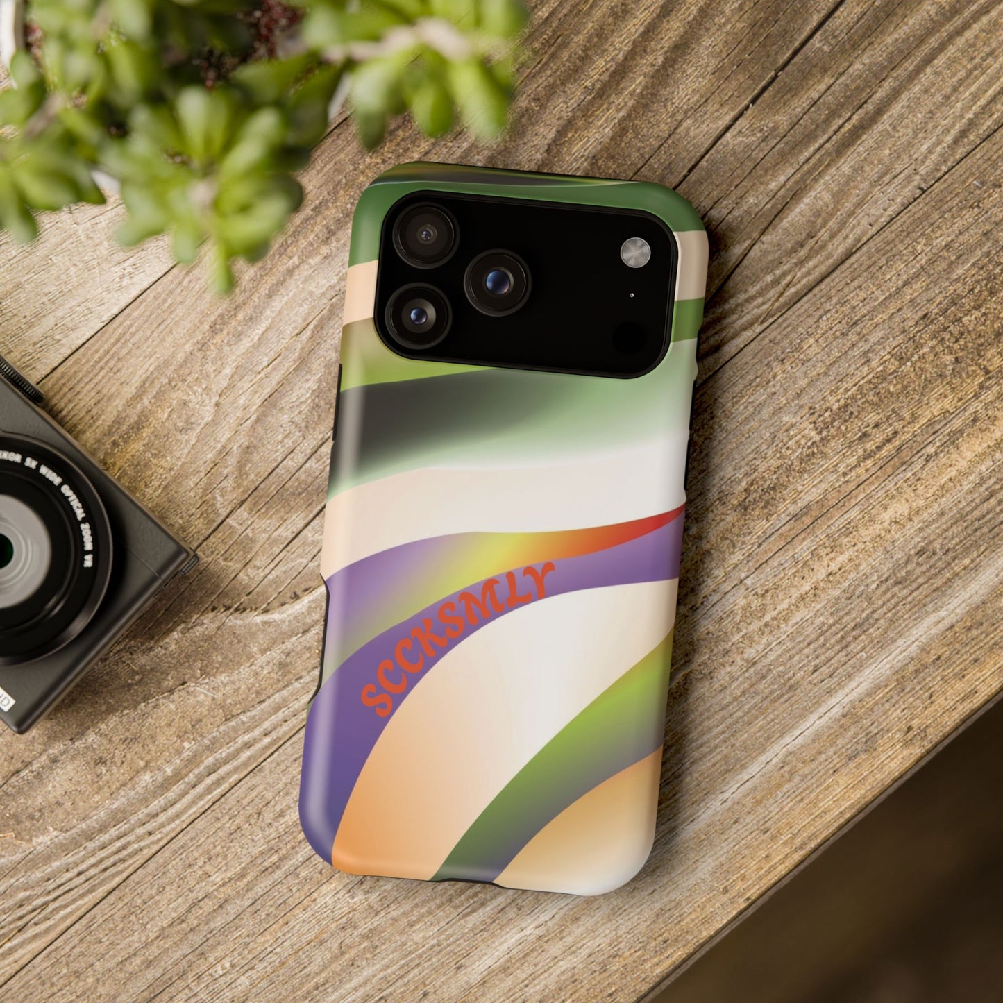 Green Waves Phone Case for Apple