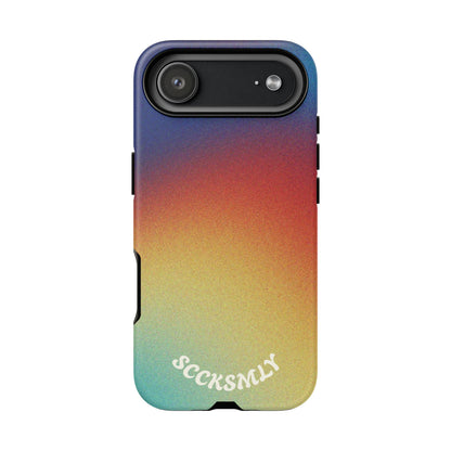 Faded Sunset Aura Tough Phone Case for Apple