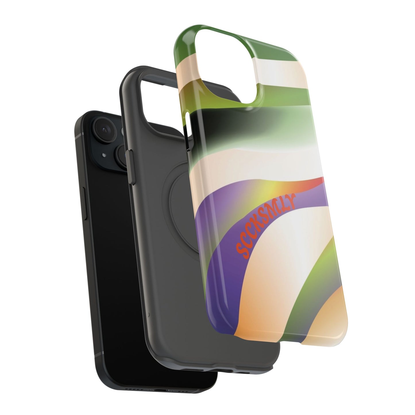 Green Waves Phone Case for Apple