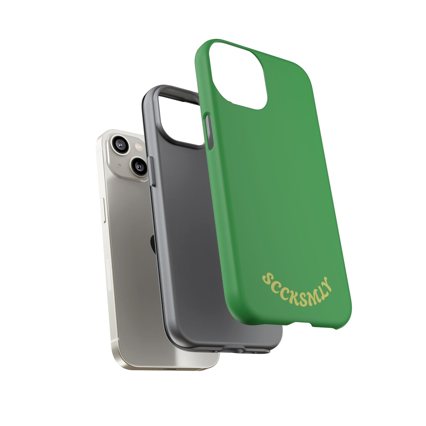 SOLID Green Grin Tough Case for Apple