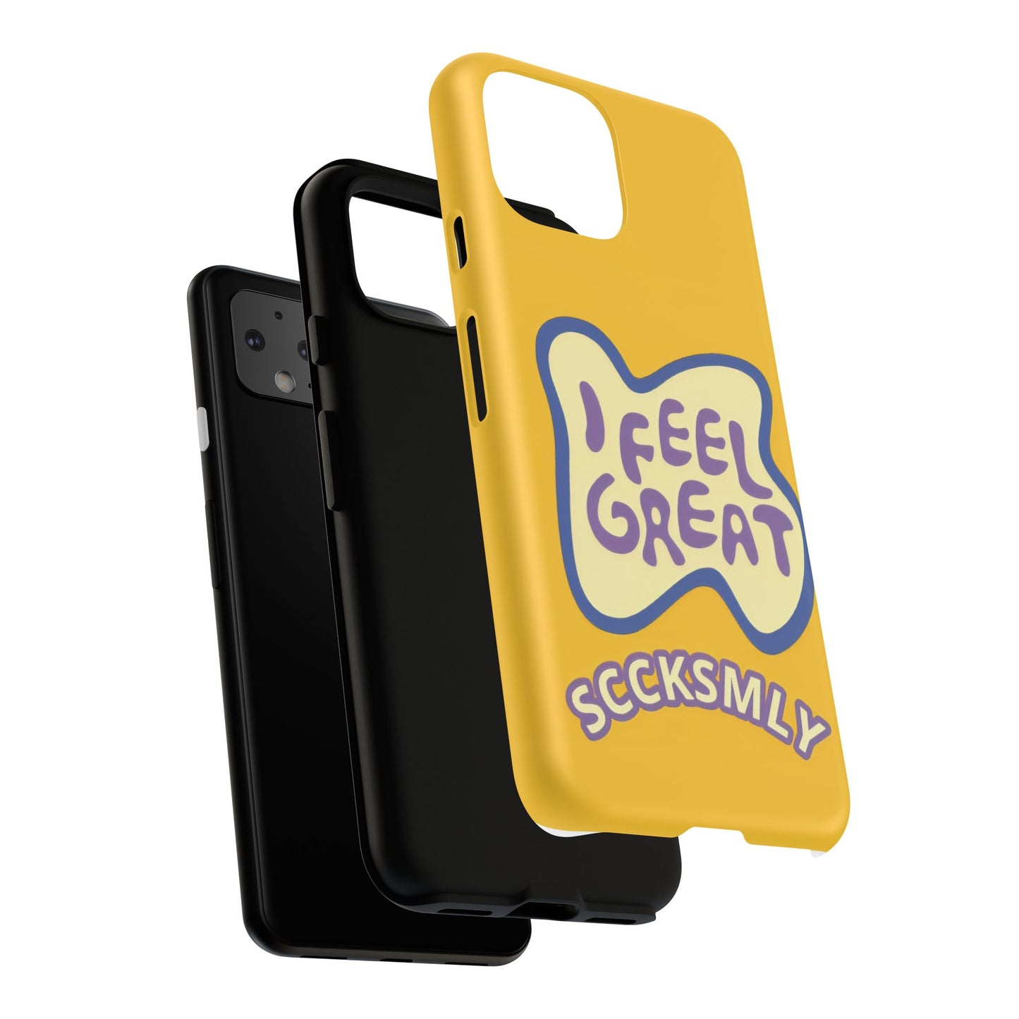 Yellow "I FEEL GREAT" Tough Phone Case for Google Pixel