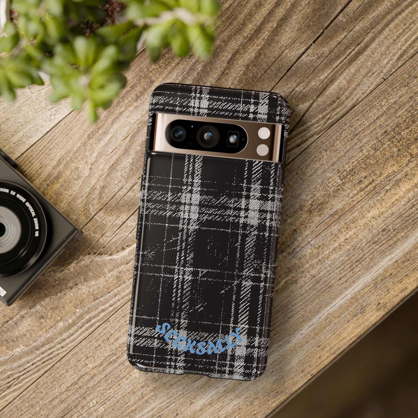 Smoky Grungy Plaid Phone Case for Google Pixel