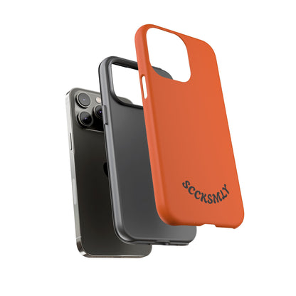 SOLID Tangerine Tough Case for Apple