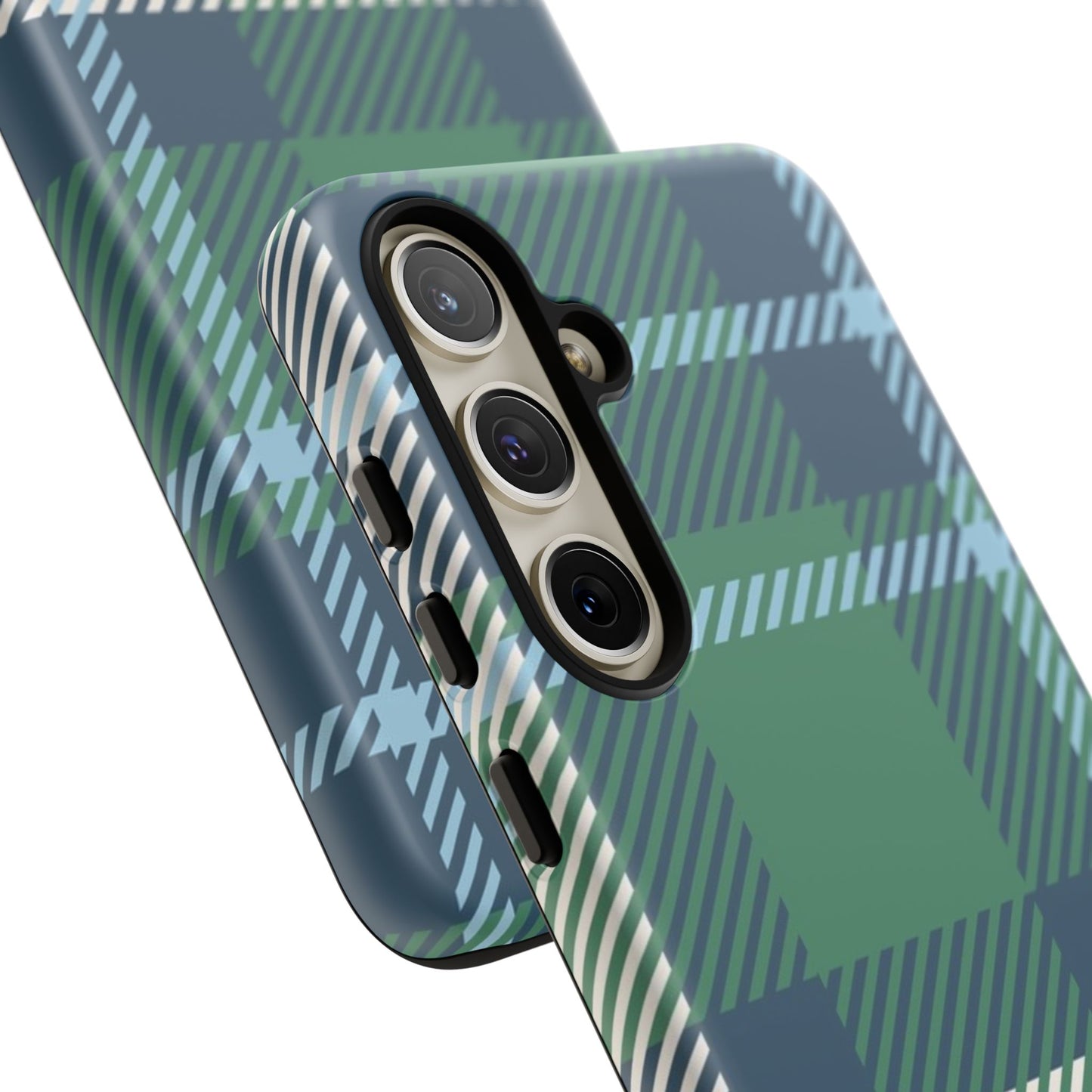 Earth and Sky Plaid Tough Phone Case for Samsung