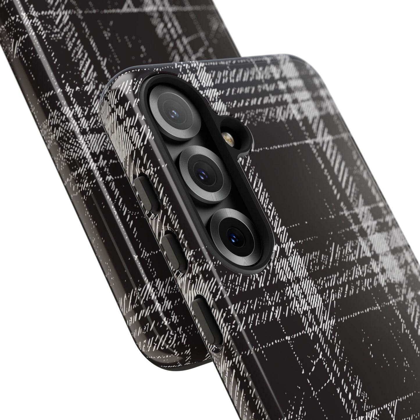 Smoky Grungy Plaid Phone Case for Samsung