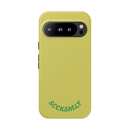 SOLID Lemon Pop Tough Case for Google Pixel