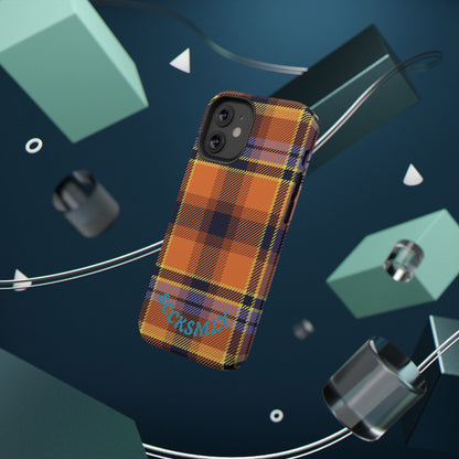 Orange Sickle Plaid  Phone Case for Apple