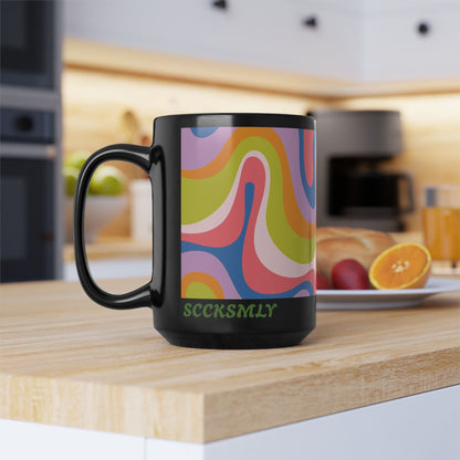 Mug Smoothie Groovie 15 oz — Black
