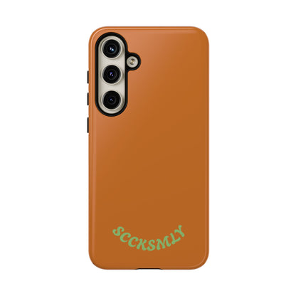 SOLID Terracotta Coal Tough Case for Samsung