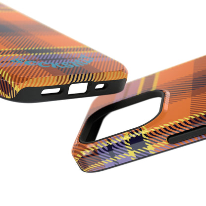 Orange Sickle Plaid  Phone Case for Apple