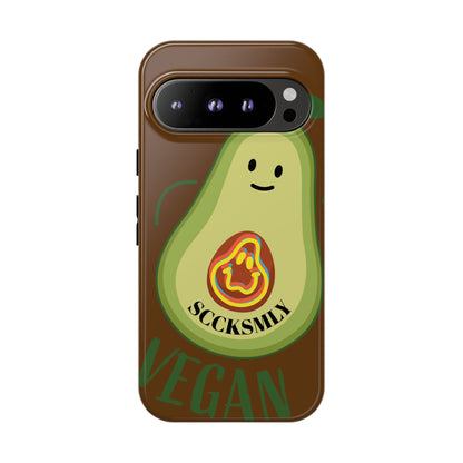 Playful Vegan Avocado Phone Case for Google Pixel