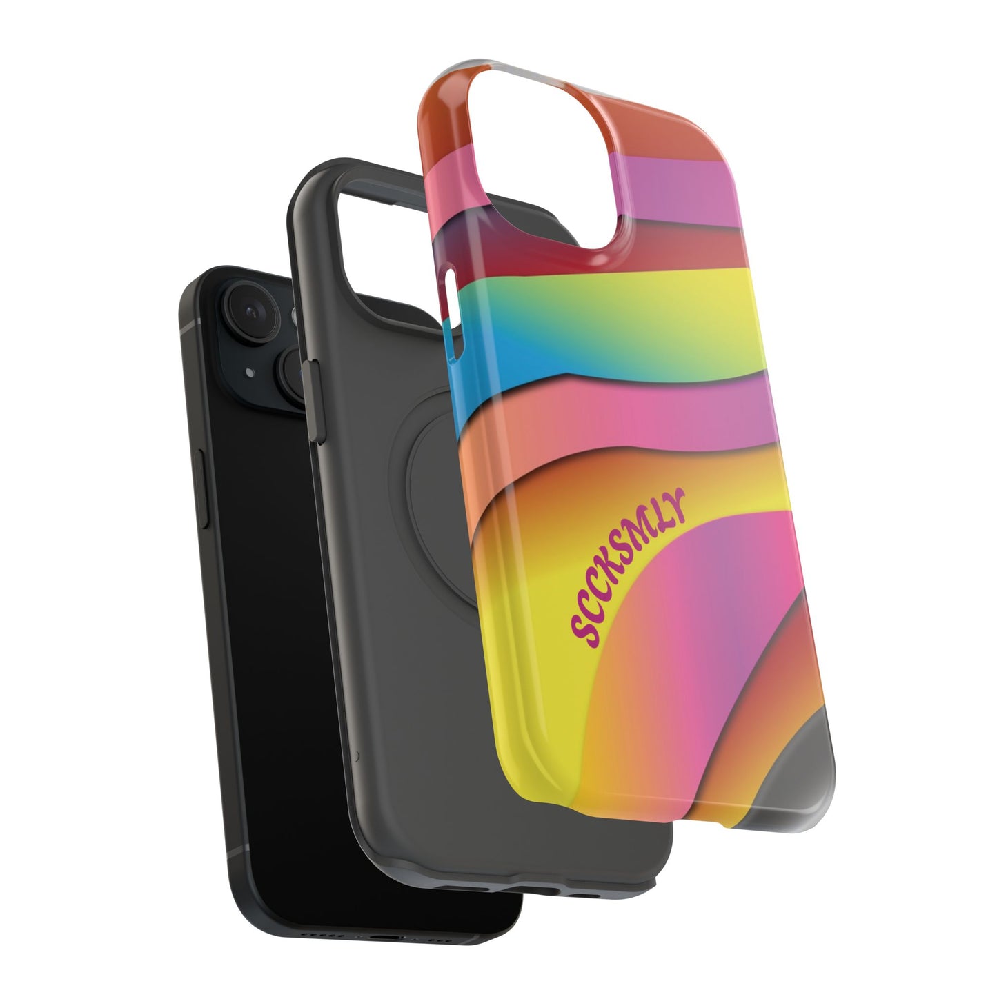 Modern Retro Rainbow Phone Case for "IOS or Apple"