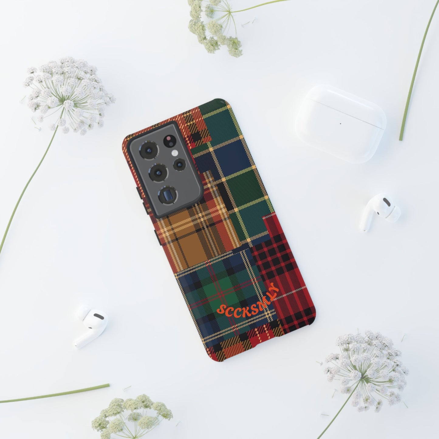 Heritage Hues Patchwork Tough Phone Case for Samsung
