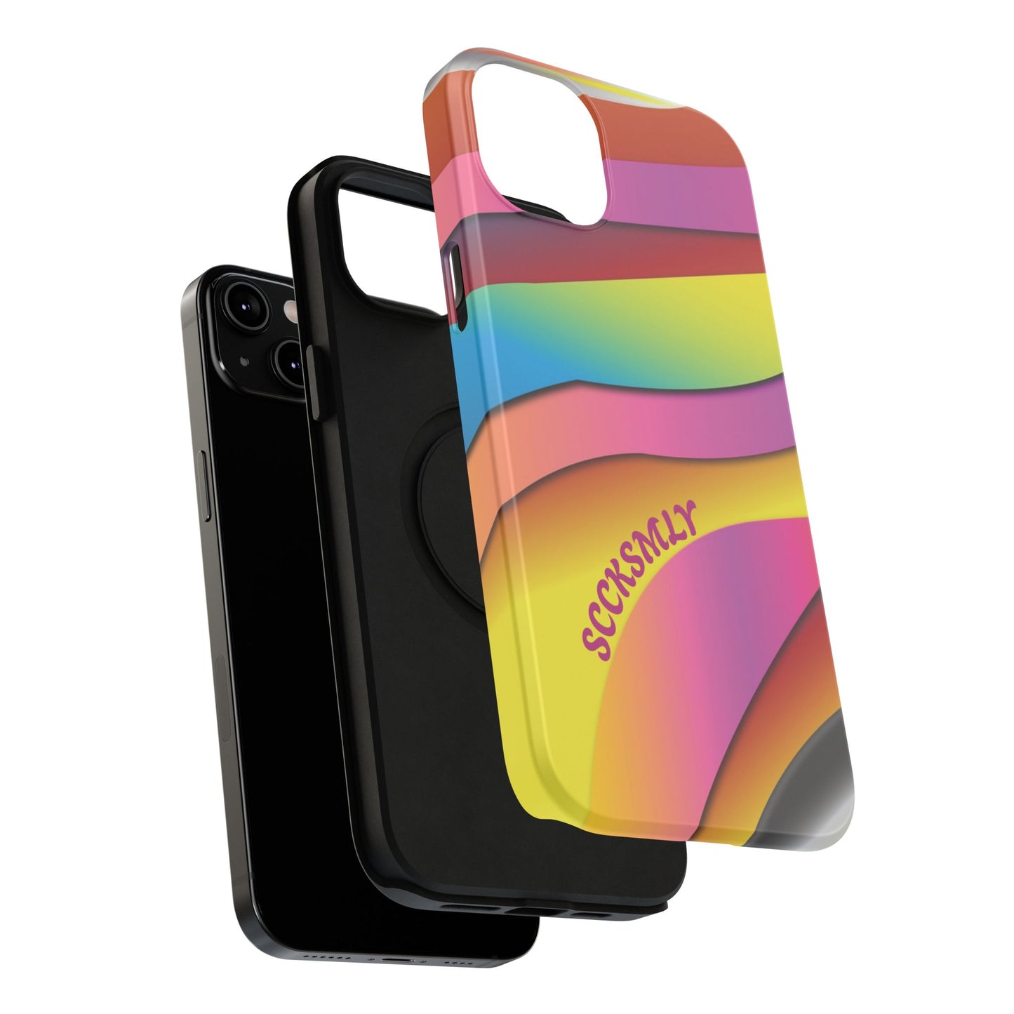 Modern Retro Rainbow Phone Case for "IOS or Apple"