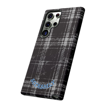 Smoky Grungy Plaid Phone Case for Samsung
