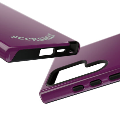 SOLID Amethyst Matte Tough Phone Case for Samsung