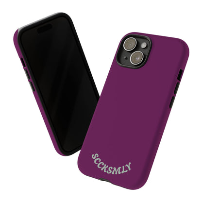 SOLID Amethyst Matte Tough Phone Case for Apple