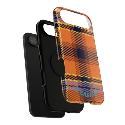 Orange Sickle Plaid  Phone Case for Apple