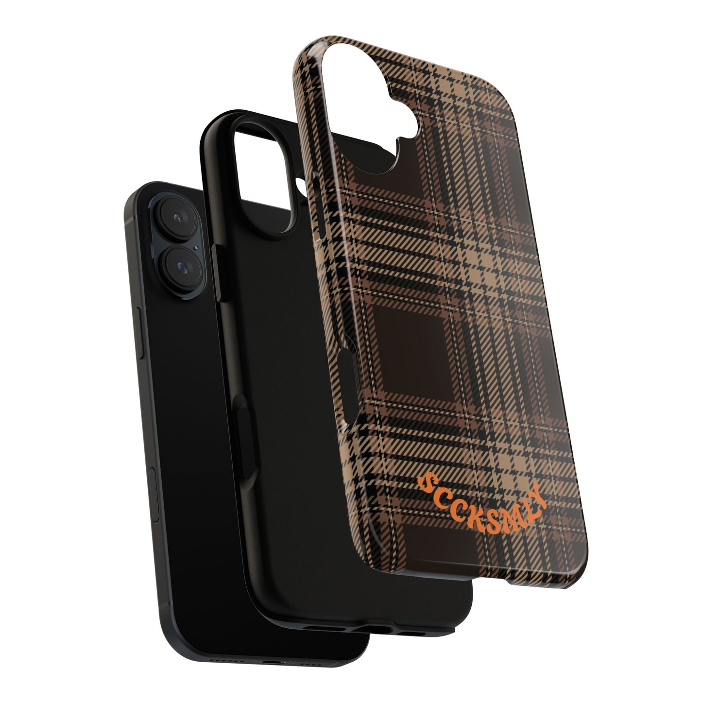 Brown Bread Plaid Tough Phone Case for Apple