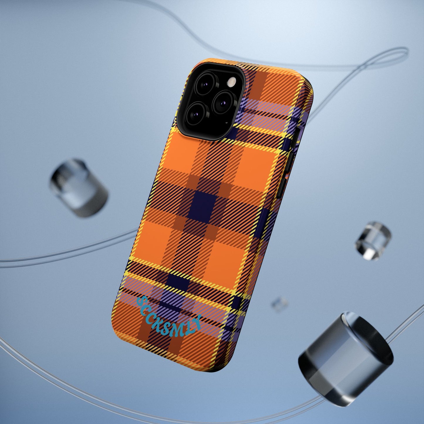 Orange Sickle Plaid  Phone Case for Apple