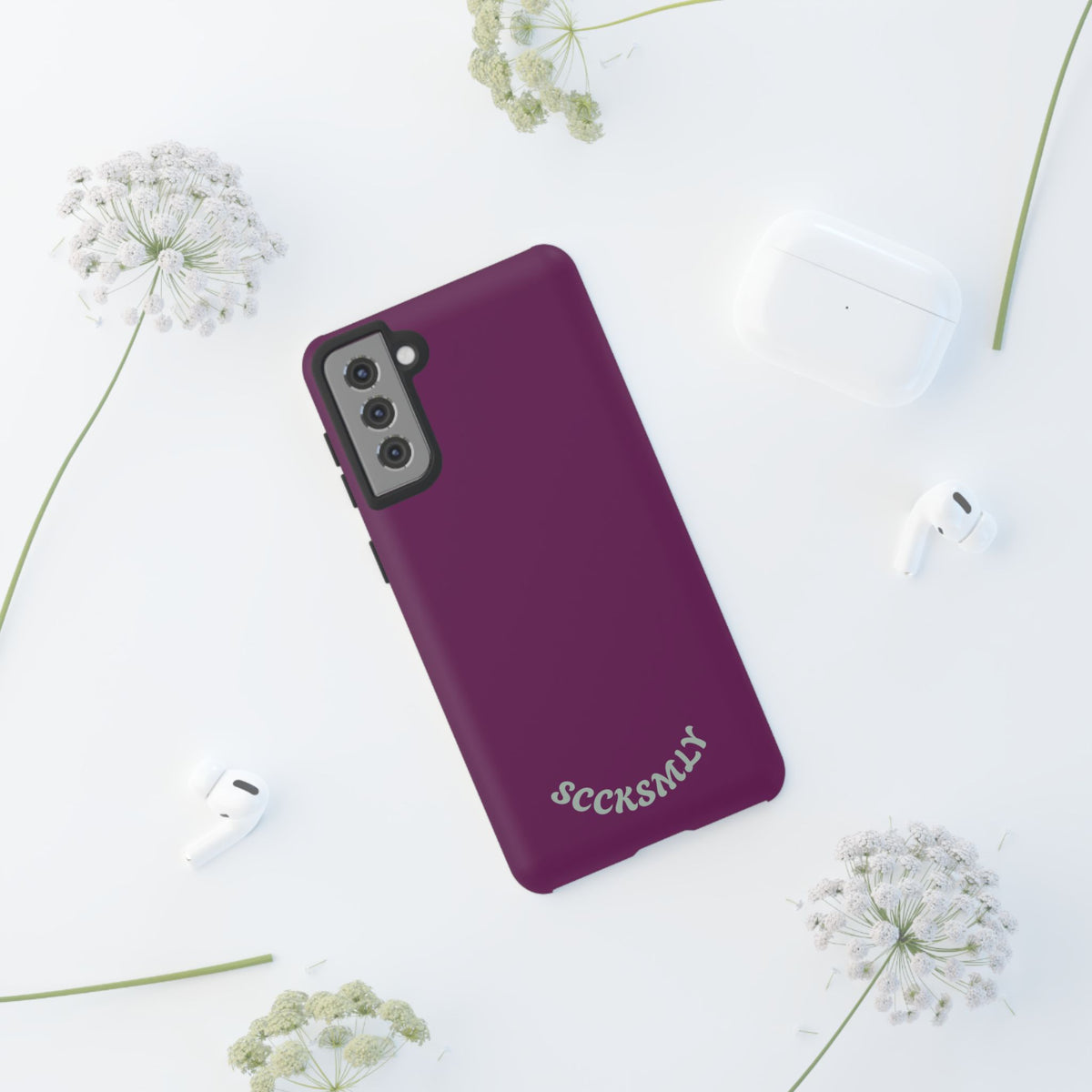 SOLID Amethyst Matte Tough Phone Case for Samsung