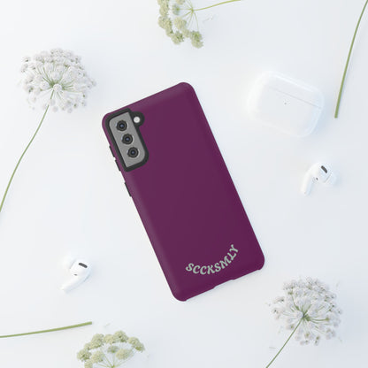 SOLID Amethyst Matte Tough Phone Case for Samsung