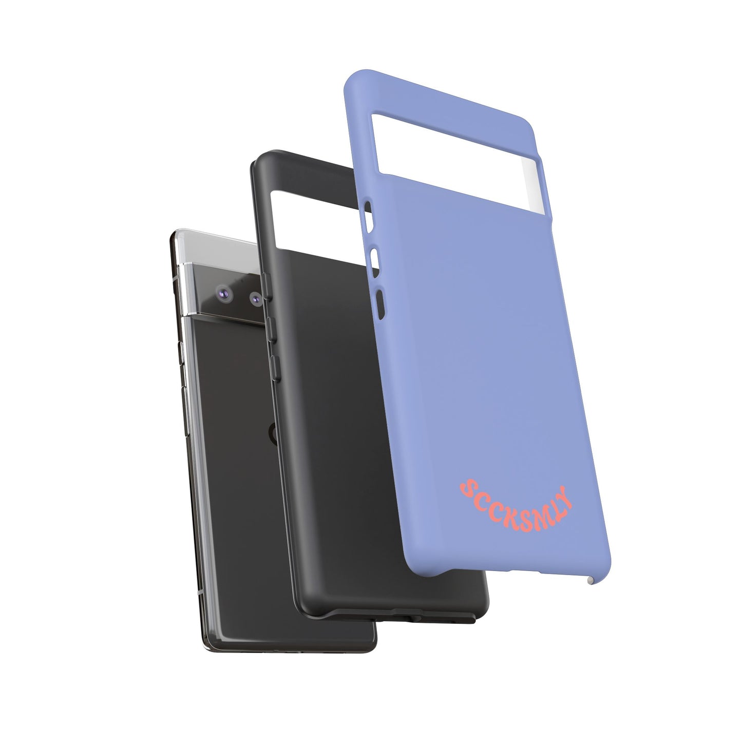 Periwinkle Blue Tough Phone Case for Google Pixel