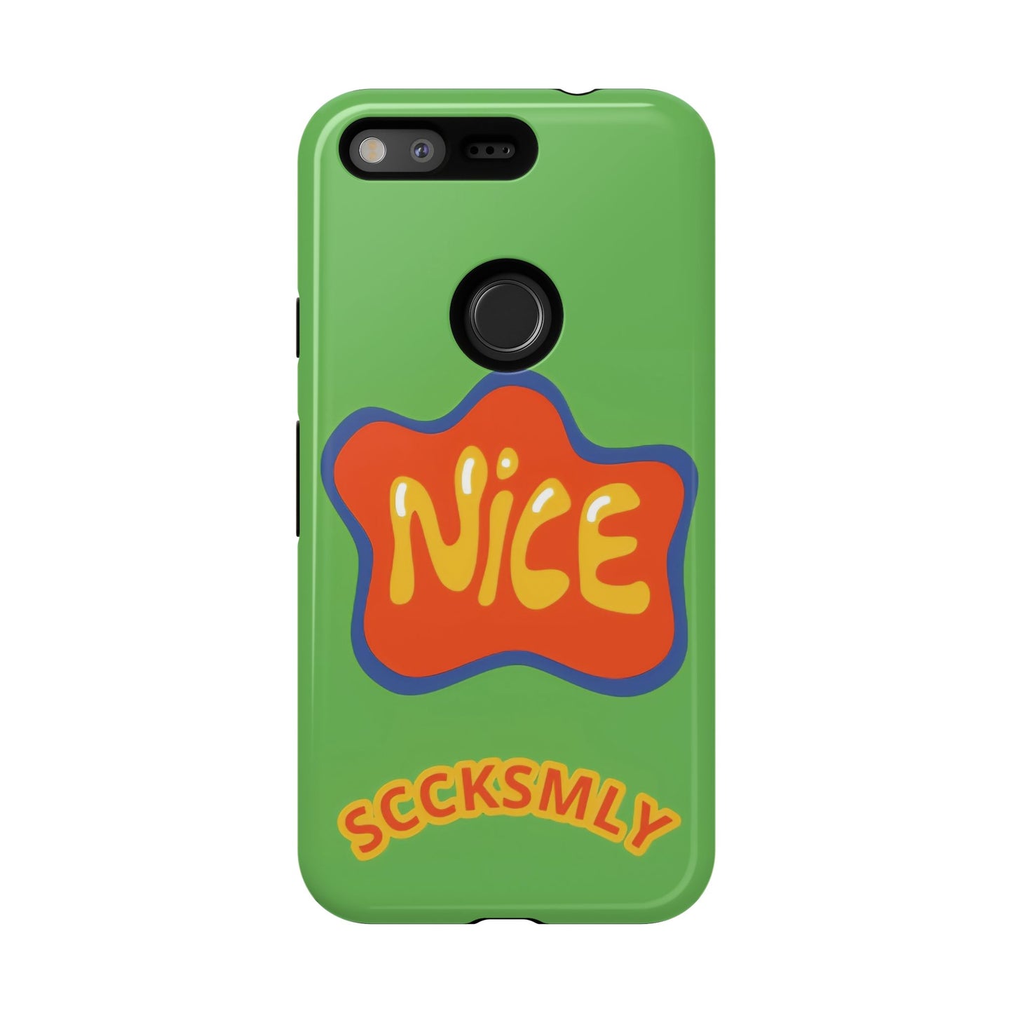 Green "NICE" Tough Phone Case for Google Pixel