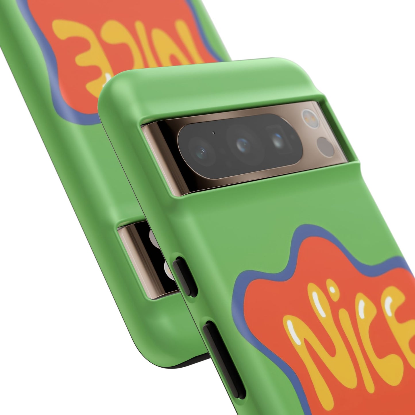 Green "NICE" Tough Phone Case for Google Pixel