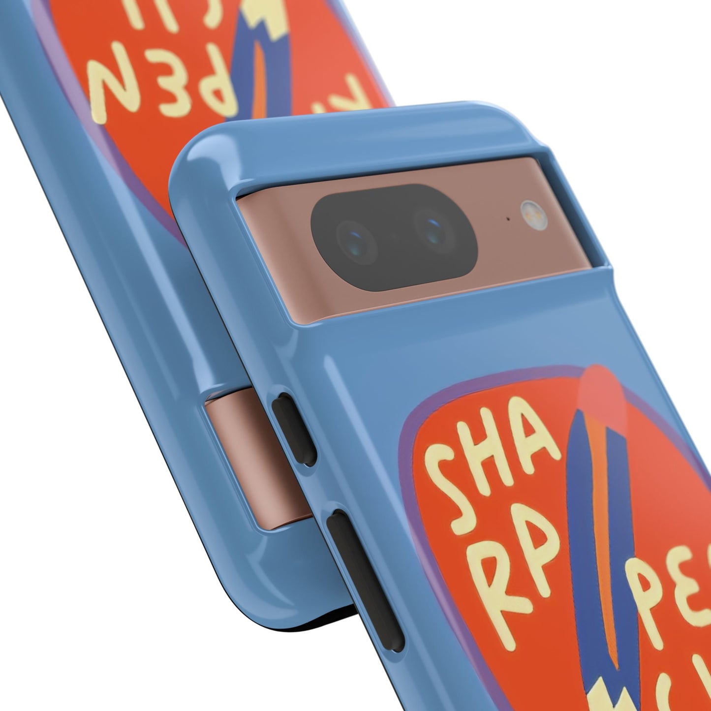 Blue "SHARPEN PENCIL" Tough Phone Case for Google Pixel