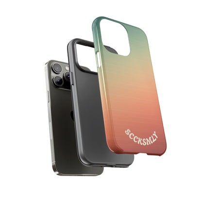 Warm Ombré Tough Phone Case for Apple