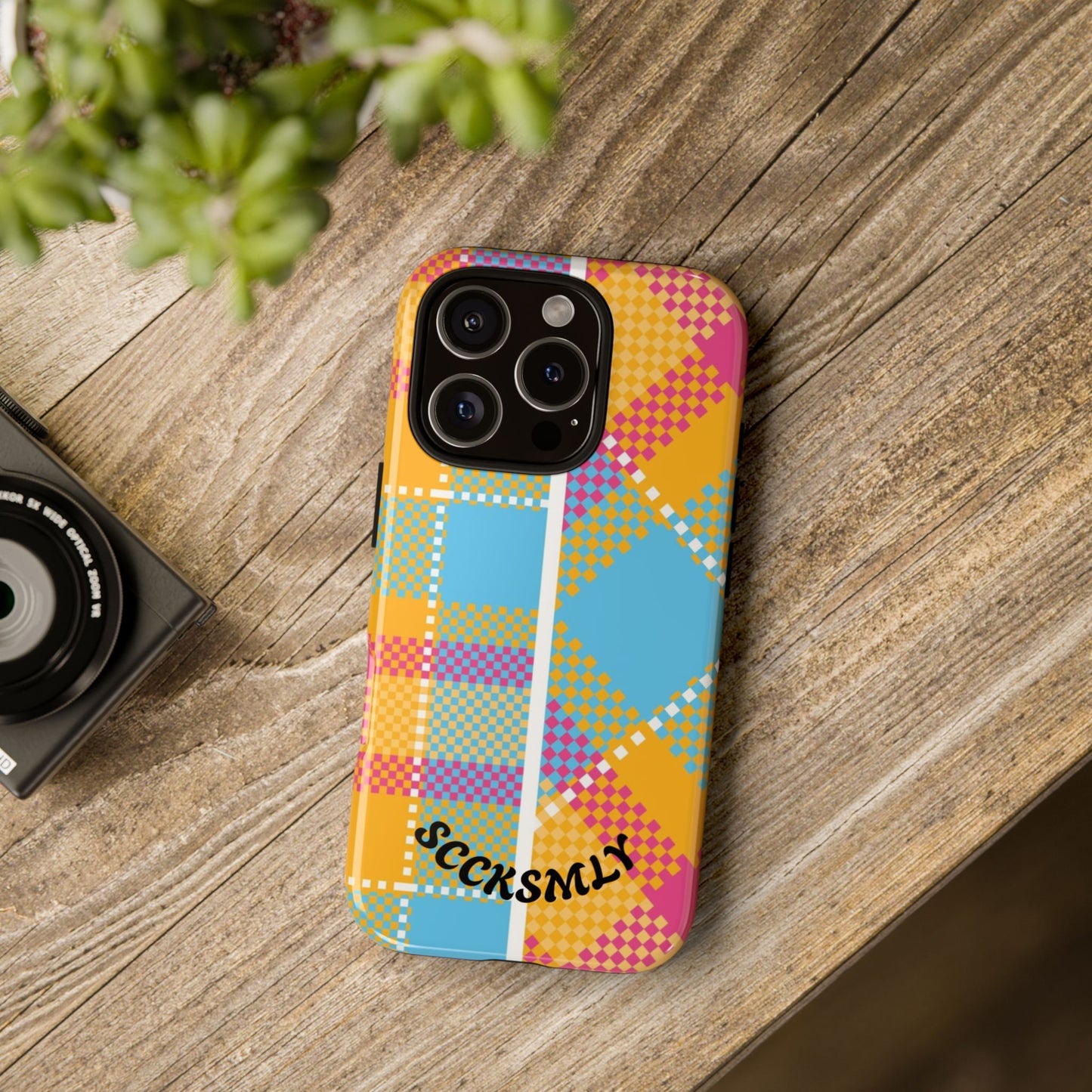 Pattern Punch Phone Case for Apple