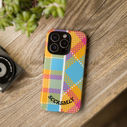 Pattern Punch Phone Case for Apple