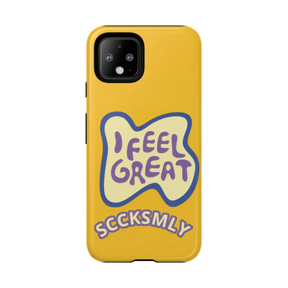 Yellow "I FEEL GREAT" Tough Phone Case for Google Pixel