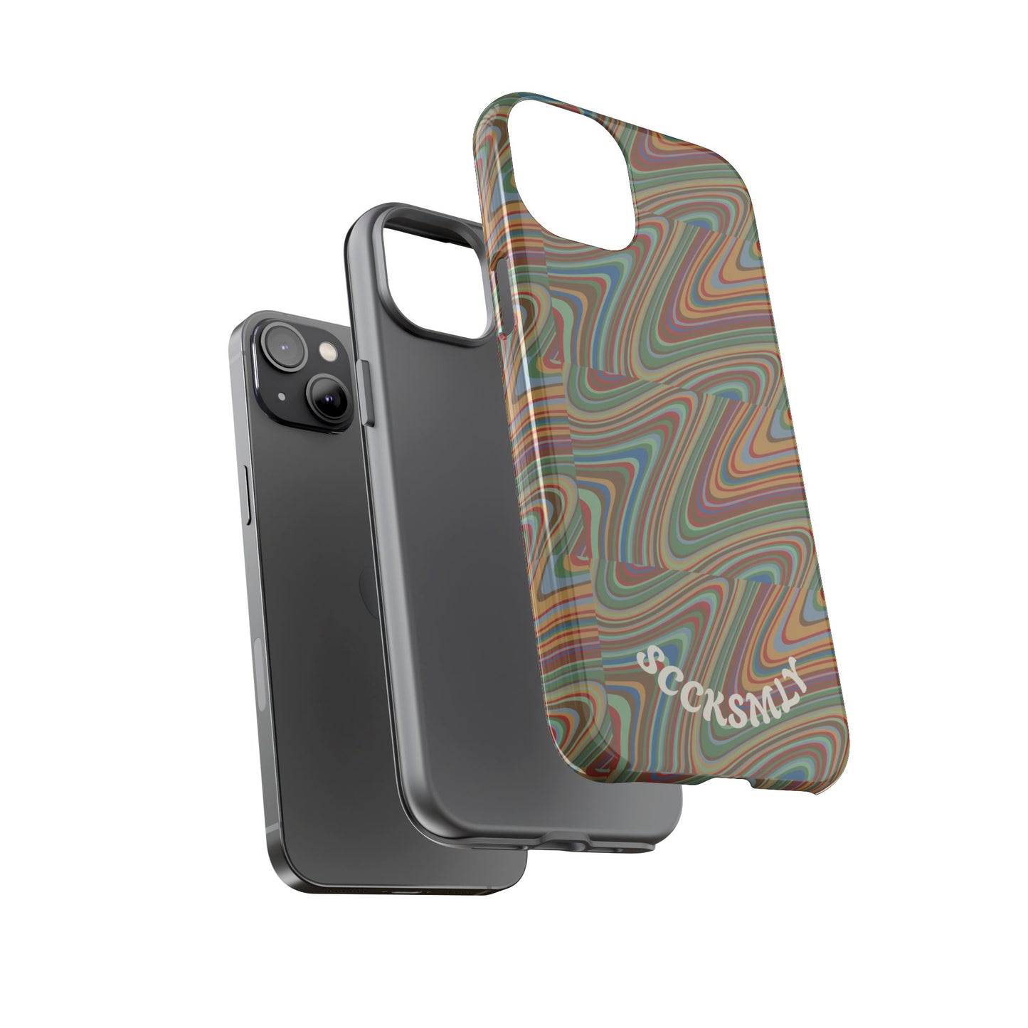 Earthly Waves Tough Phone Case for Apple