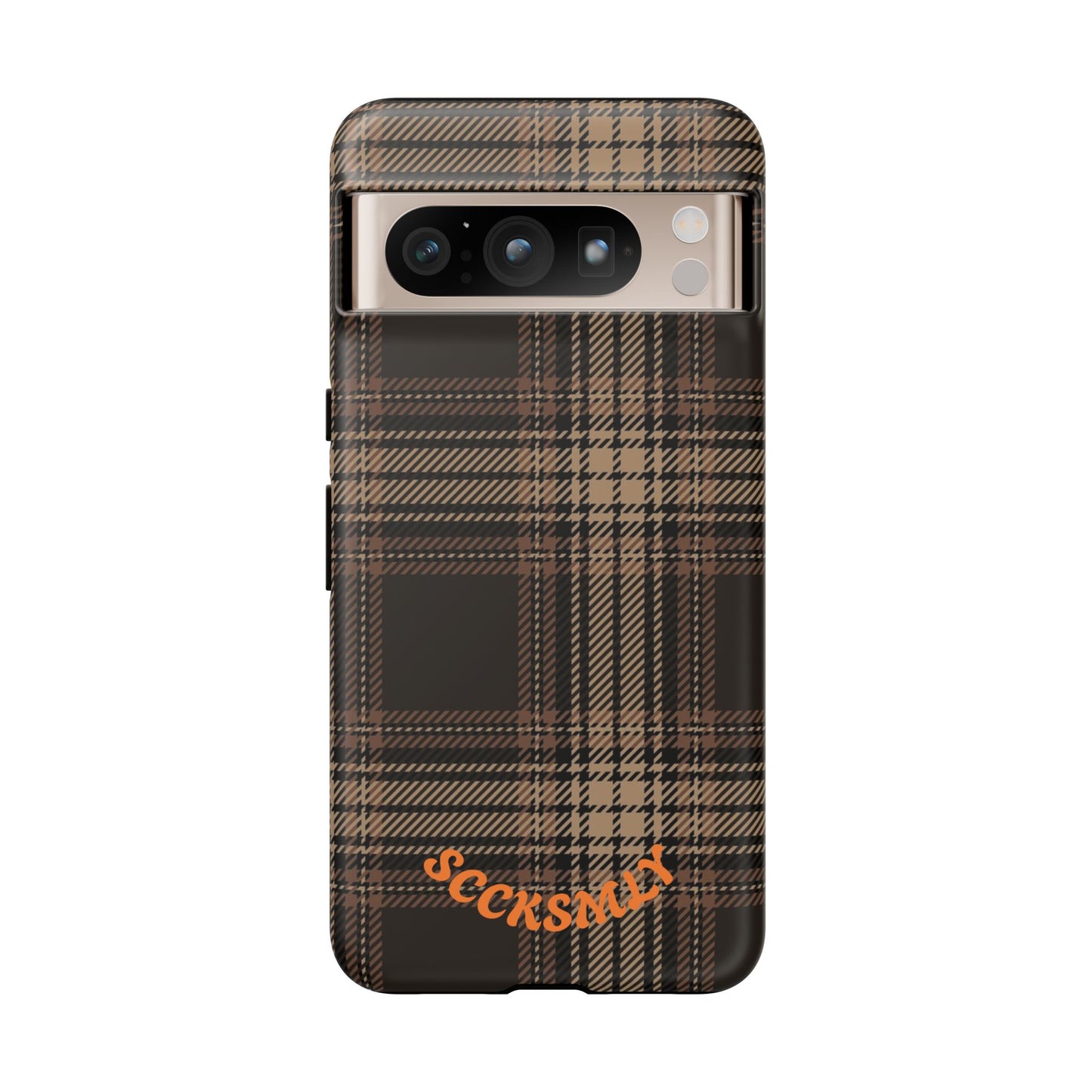 Brown Bread Plaid Tough Phone Case for Google Pixel