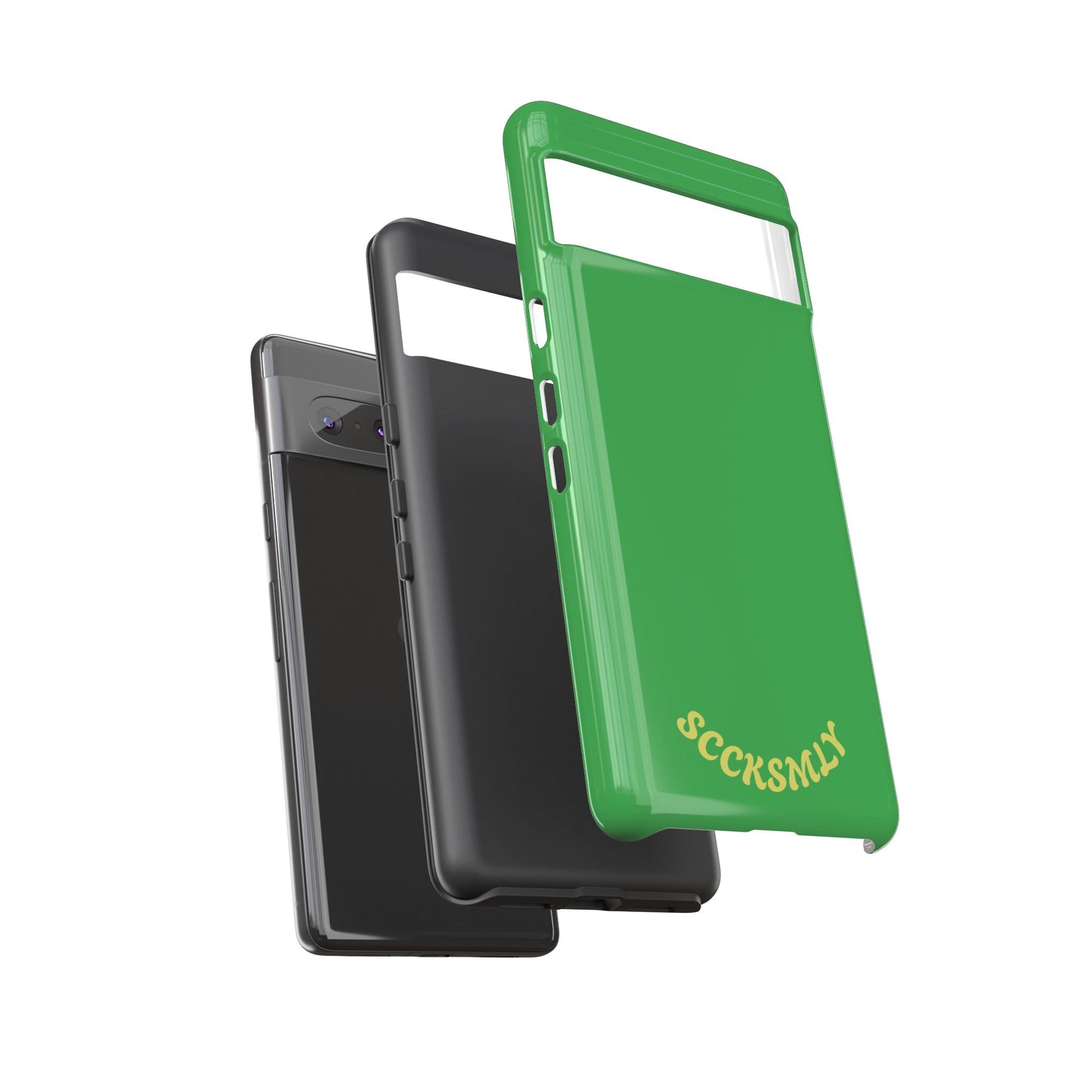 SOLID Green Grin Tough Case for Google Pixel