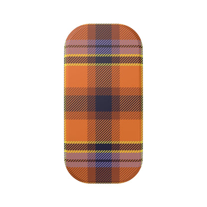 Clickit Orange Sickle Plaid Phone Stand